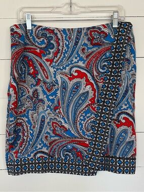 New York & Co Faux Lined Wrap Skirt. Size 12